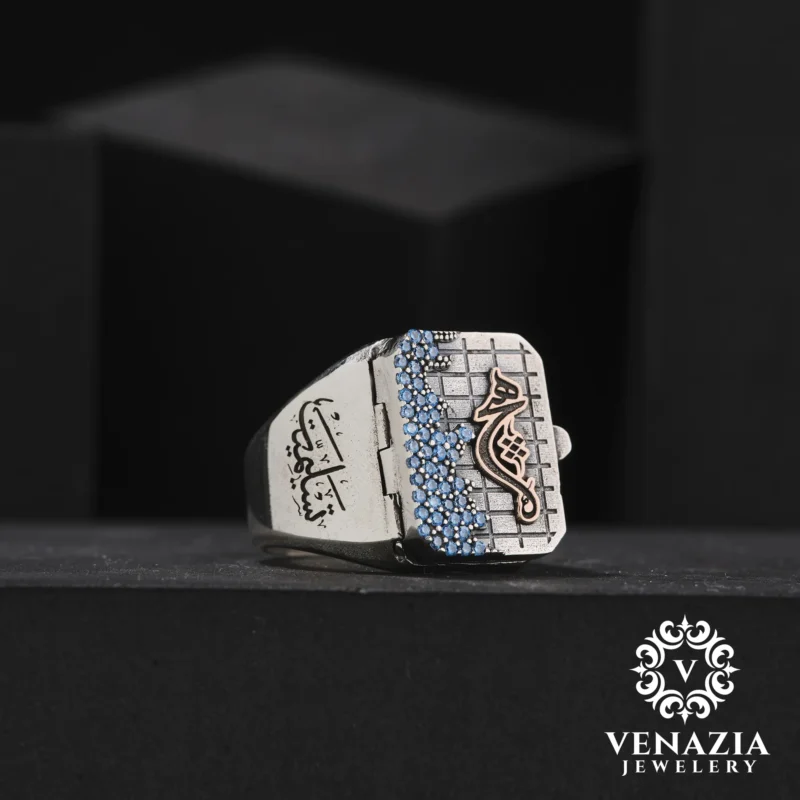 Hiç Kapaklı Gümüş Erkek Yüzük Modeli