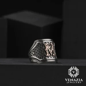 Harfli Gümüş Yüzük