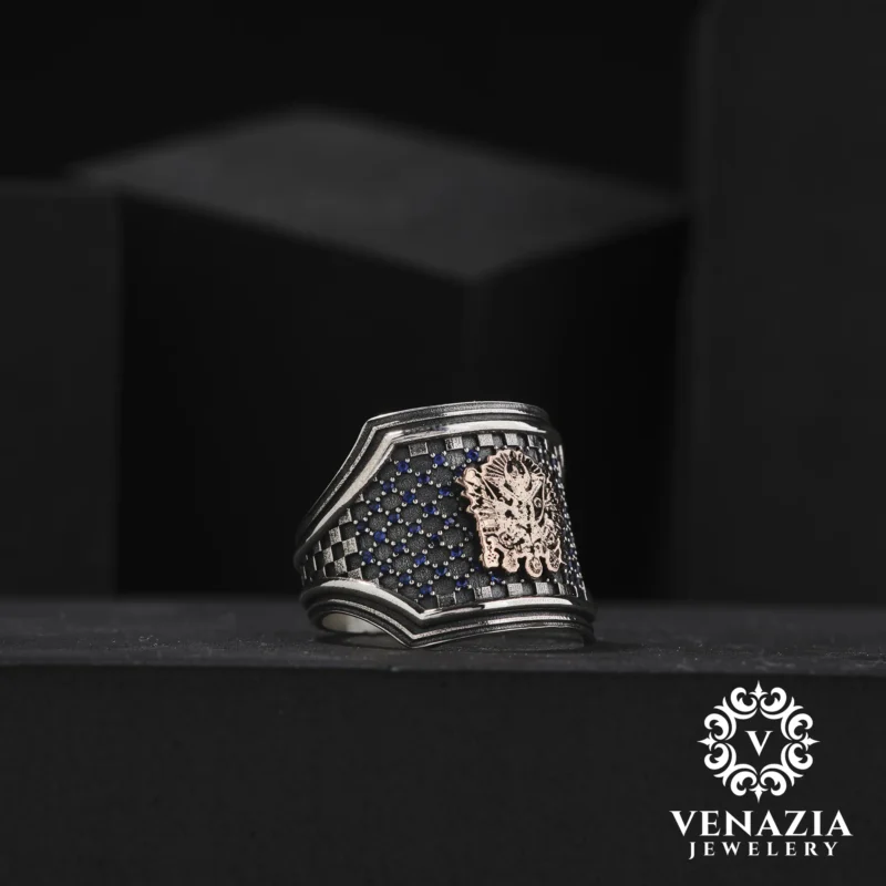 1 Osmanlı Arması Gümüş Yüzük