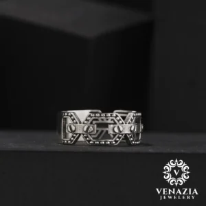 1 Gümüş Erkek Alyans Modeli