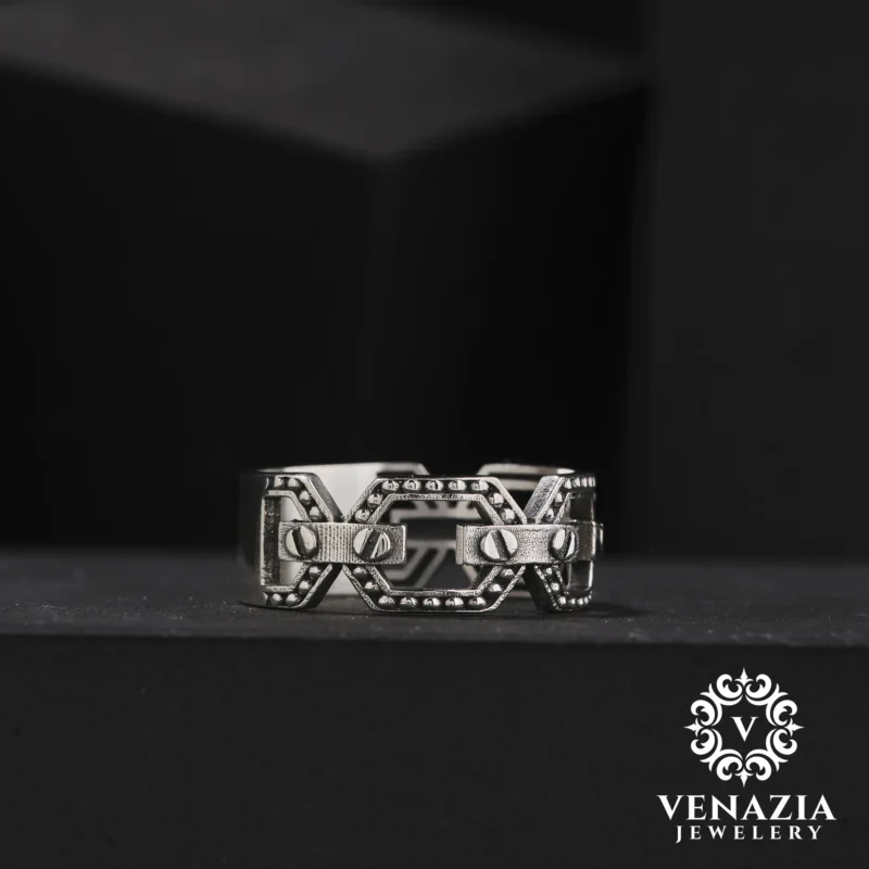 1 Gümüş Erkek Alyans Modeli