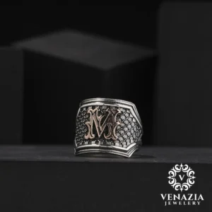 Harfli Gümüş Yüzük