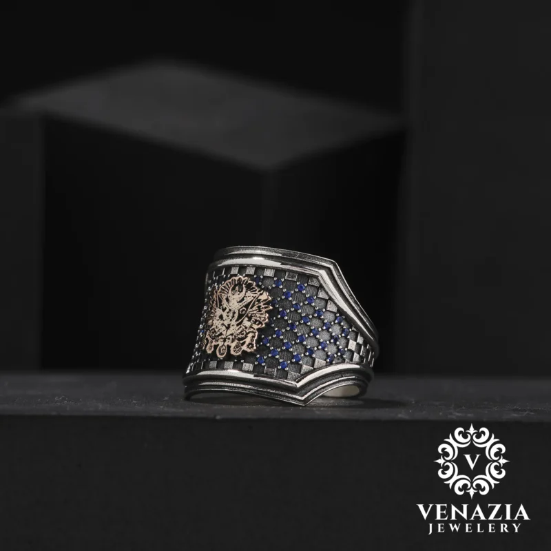 2 Osmanlı Arması Gümüş Yüzük