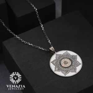 Ayet-el Kürsi Dualı Gümüş Kolye Modeli