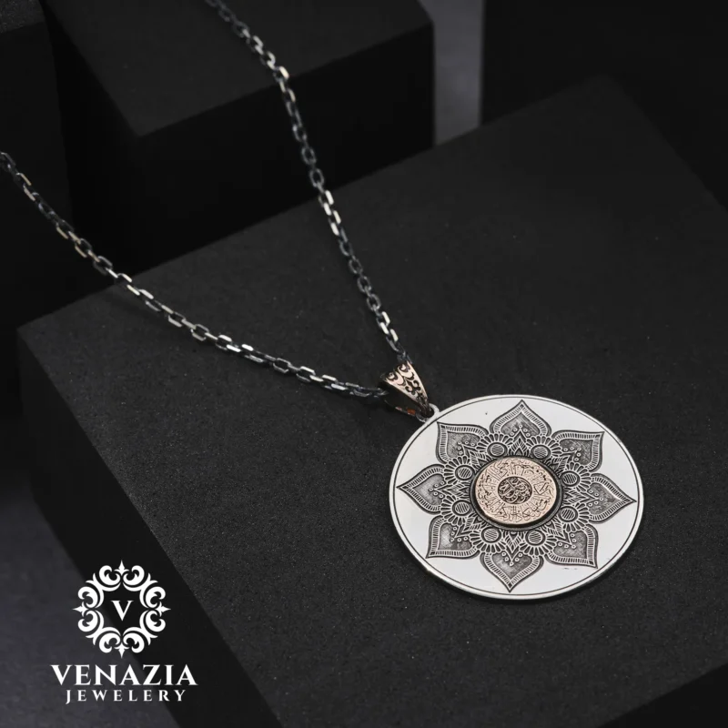Ayet-el Kürsi Dualı Gümüş Kolye Modeli