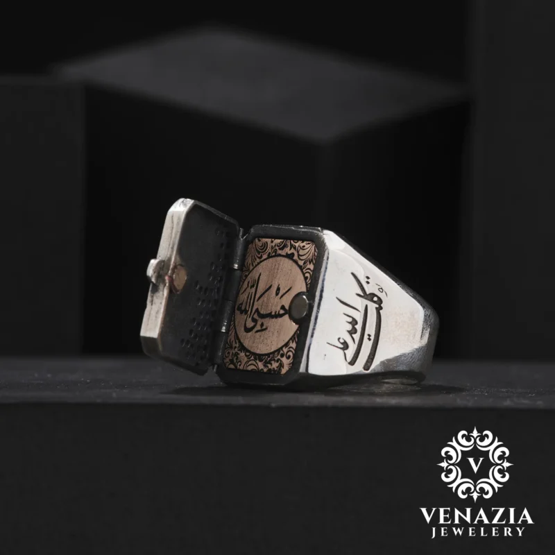 Hiç Kapaklı Gümüş Erkek Yüzük Modeli