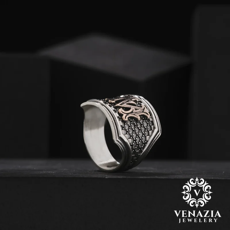 Harfli Gümüş Yüzük