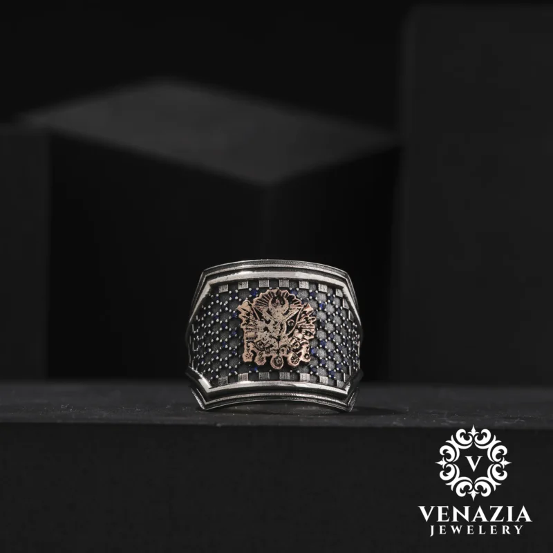 3 Osmanlı Arması Gümüş Yüzük