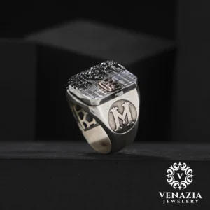 Aslan Kapaklı Gümüş Yüzük Modeli