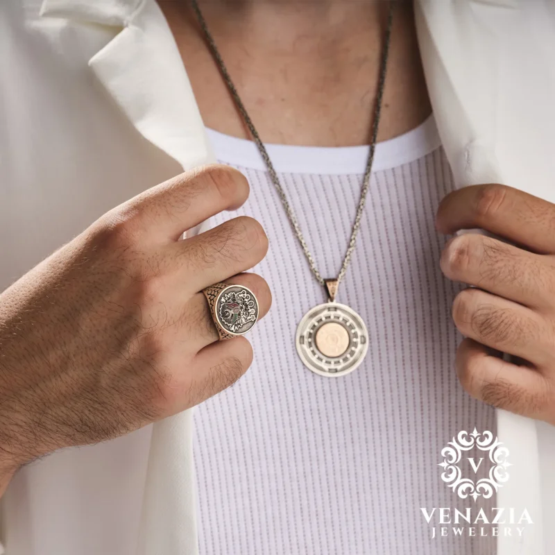 Osmanlı Arması Gümüş Yüzük Modeli