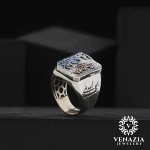 Hiç Kapaklı Gümüş Erkek Yüzük Modeli