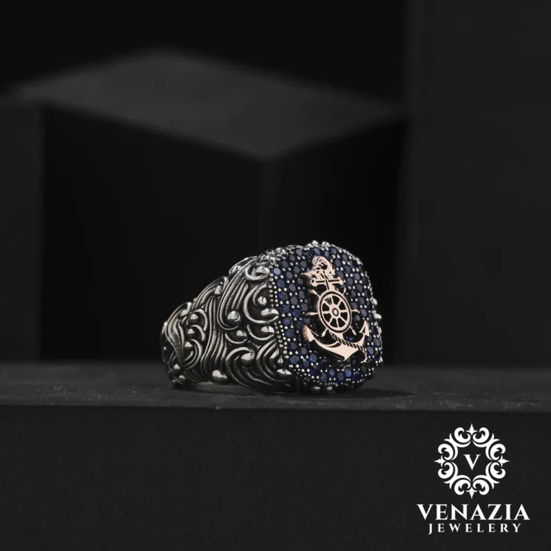 VENAZIA 14 AGUSTOS 20230374 Çapa Gümüş Yüzük