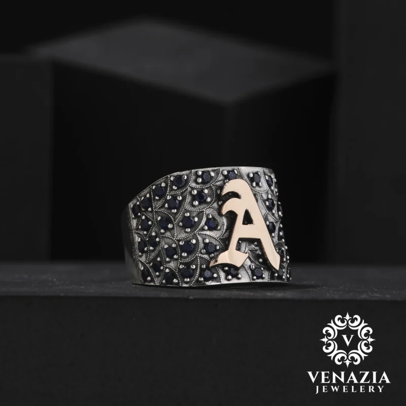 Harfli Gümüş Yüzük