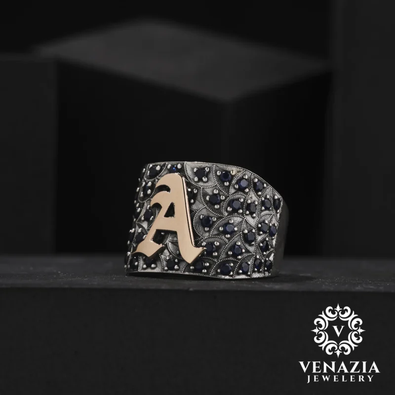 Harfli Gümüş Yüzük