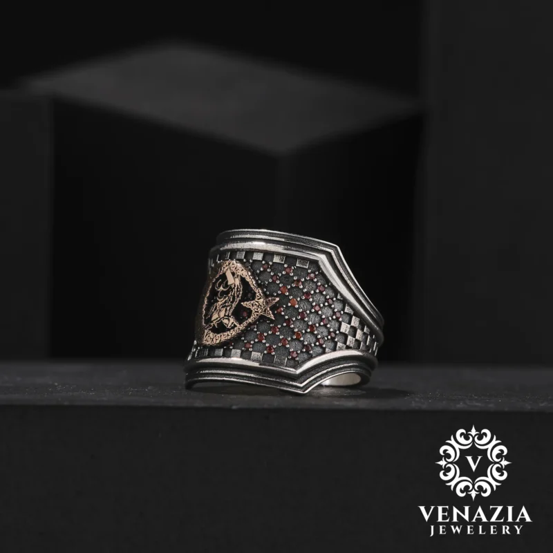 VENAZIA 14 AGUSTOS 20230407 Ay Yıldız Gümüş Yüzük