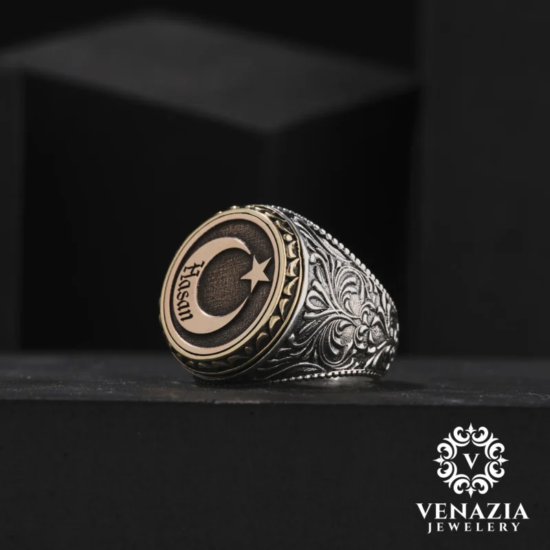 Çift Başlıklı Gümüş Yüzük