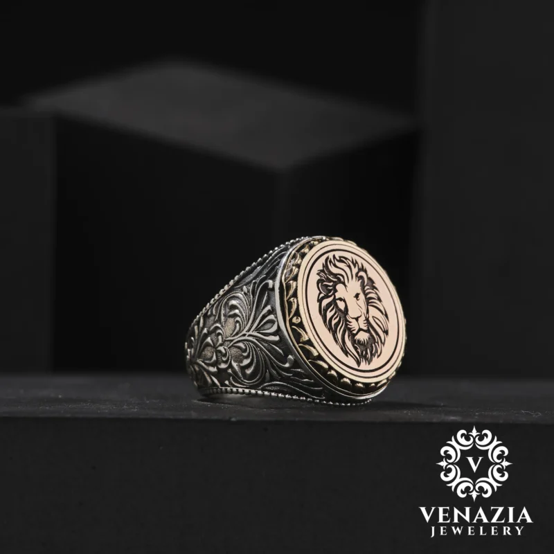 Çift Başlıklı Gümüş Yüzük
