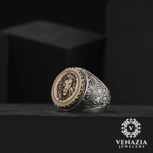 Çift Başlıklı Gümüş Yüzük