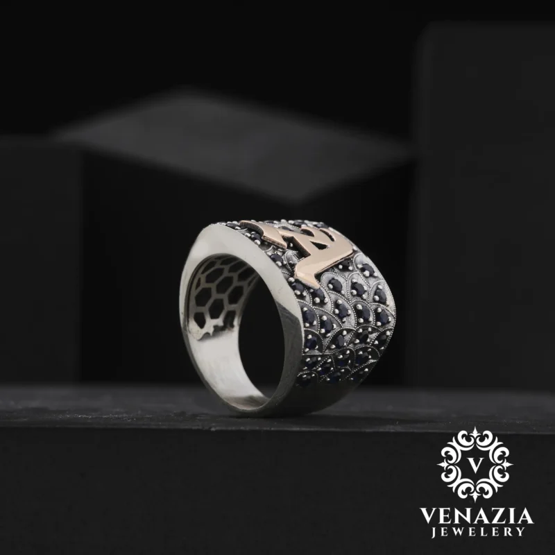 Harfli Gümüş Yüzük