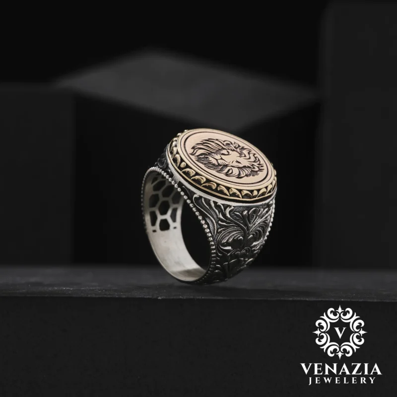 Çift Başlıklı Gümüş Yüzük