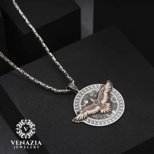 Kartal Gümüş Kolye