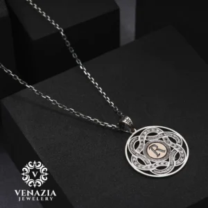 Harfli Gümüş Kolye