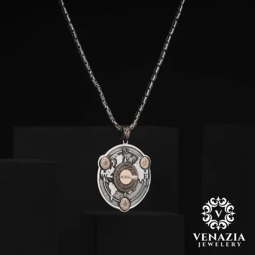VENAZIA 14 AGUSTOS 20230539 Dualı Gümüş Kolye Modeli