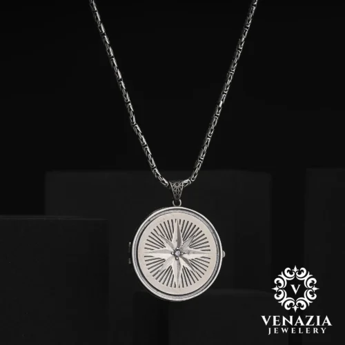 VENAZIA 14 AGUSTOS 20230550 "Kördüğüm Gibi Sevmek" Kapaklı Gümüş Kolye