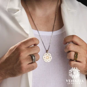 Gold Kaplama Gravürlü Gümüş Yüzük