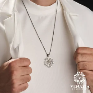 Harfli Gümüş Kolye