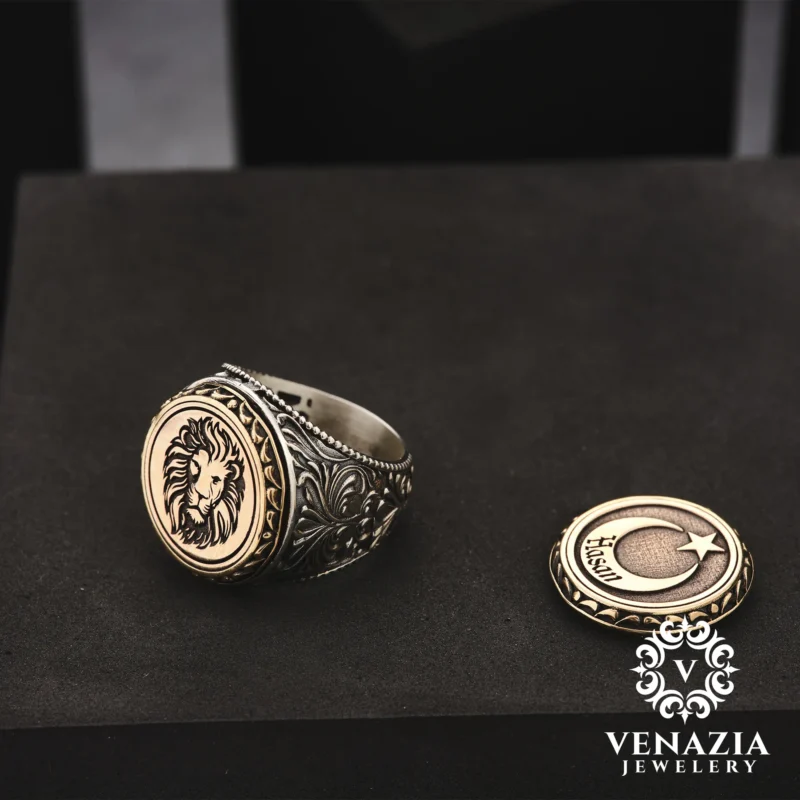 Çift Başlıklı Gümüş Yüzük
