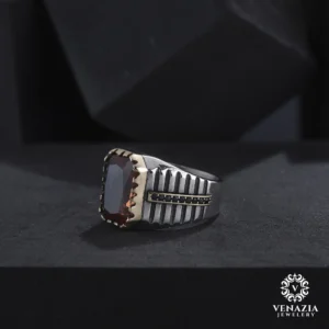 Zultanit Taşlı Gümüş Yüzük Modeli