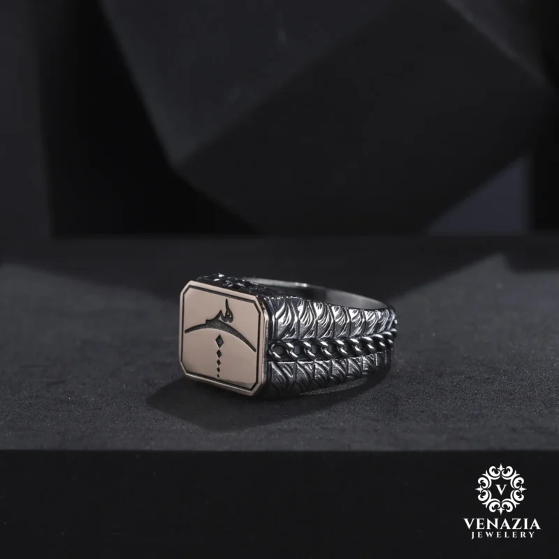 Hiç Modeli Gümüş Erkek Yüzük Modeli