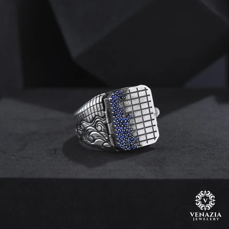 Kapaklı Gümüş Yüzük Modeli