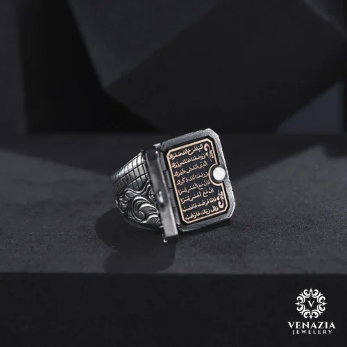 Kapaklı Gümüş Yüzük Modeli