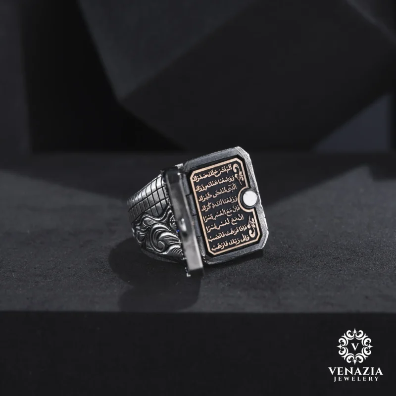 Kapaklı Gümüş Yüzük Modeli