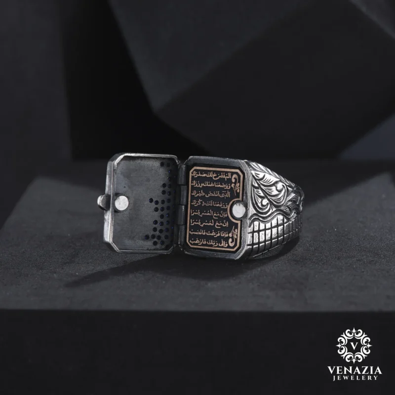 Kapaklı Gümüş Yüzük Modeli