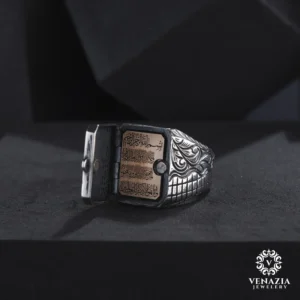 Kapaklı Gümüş Erkek Yüzük Modeli