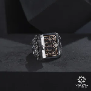 VeNAZIA 30-10-20232734 copy Kapaklı Gümüş Erkek Yüzük Modeli