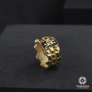 VeNAZIA 30-10-20232782 copy Harfli Gümüş Bayan Yüzük Modeli