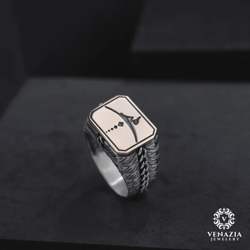 Hiç Modeli Gümüş Erkek Yüzük Modeli