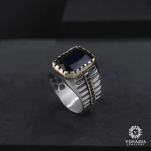 VeNAZIA 30-10-20232912 copy Oniks Taşlı Gümüş Yüzük Modeli
