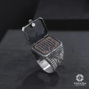 Kapaklı Gümüş Yüzük Modeli