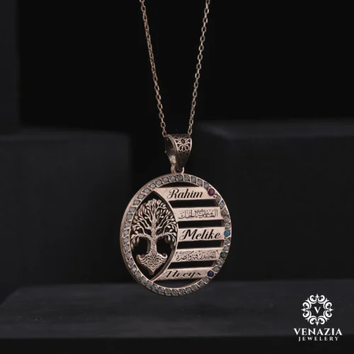 VeNAZIA 30-10-20232966 copy Hayat Ağacı Bayan Gümüş Kolye Modeli