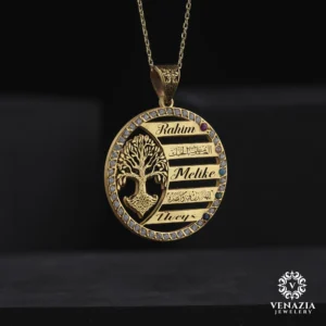 VeNAZIA 30-10-20232969 copy Hayat Ağacı Gümüş Bayan Kolye Modeli
