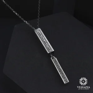 VeNAZIA 30-10-20233001 copy Eşlere Özel Dualı Gümüş Kolye Modeli