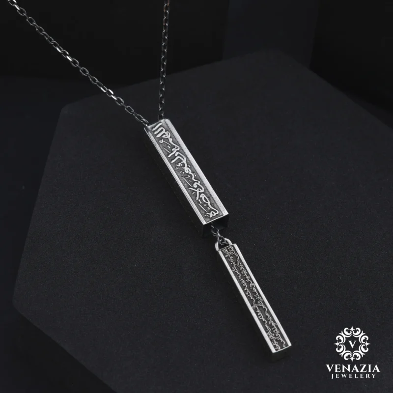 VeNAZIA 30-10-20233001 copy Eşlere Özel Dualı Gümüş Kolye Modeli
