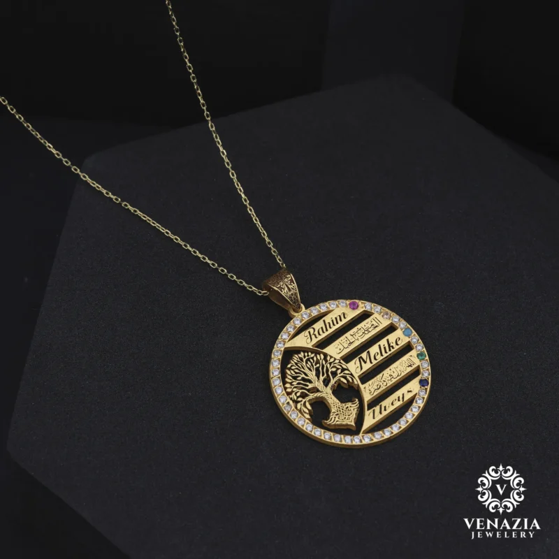 VeNAZIA 30-10-20233004 copy Hayat Ağacı Gümüş Bayan Kolye Modeli
