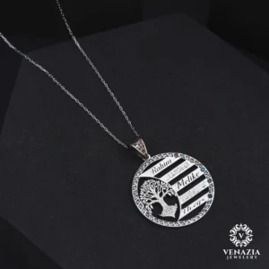 Hayat Ağacı Gümüş Bayan Kolye Modeli