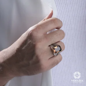 Zultanit Taşlı Gümüş Yüzük Modeli